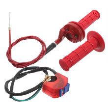 Gashendel Rood Motorfiets Kabel Plastic+metaal Set