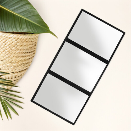 Miroir Accessoire Magicien 3 Voies Portable En Noir 2