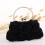 Roseformet clutch i imiteret silke, 20x12x5cm 4