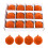 Velvet Christmas Balls Orange 12pcs 2