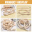 Wooden Photo Clips String with Beads Beige 3