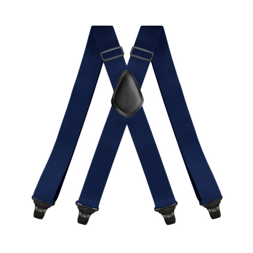 Men's Adjustable Elastic X-Back Suspenders, 3.5cm Polyester