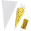 Clear Cone-Shaped Treat Bags Plastic 100 pcs 2