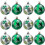 St. Patrick's Day Hanging Ball Ornament Green Plastic Four 1