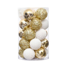 Clear Christmas Ball Ornaments Plastic 25-Pack 2.36 Inch
