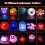 50 stk. Halloween LED-glødringe – 15Designs 2