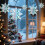 3D Glitter Snowflake Hanging Decorations 6 pcs Silver 3