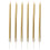 Metallic Birthday Cake Candles with Holders (6 pcs) 1