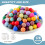 Silikonperler 15 mm runde 170 stk hvite 2
