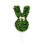 Hortensia artificiel en forme de lapin, vert 2