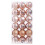 Bronze Brown Shatterproof Christmas Ornaments Set 36 pcs 2
