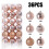 Bronze Brown Shatterproof Christmas Ornaments Set 36 pcs 5
