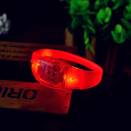 Pulseira de LED com luz controlada por voz – 1 unidade 1