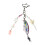 Innovative Fishing Baits Inspired Keychain with Dynamic-Red 1