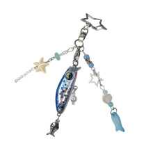 Dynamic Baits Inspired Keychain for Daily Use Keyring-Blue