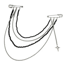 Décoration de broche multifonctionnelle avec glands et perles-C