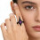 Ideal Gift Choice For Punk Style Ring Featuring-black purple. 3