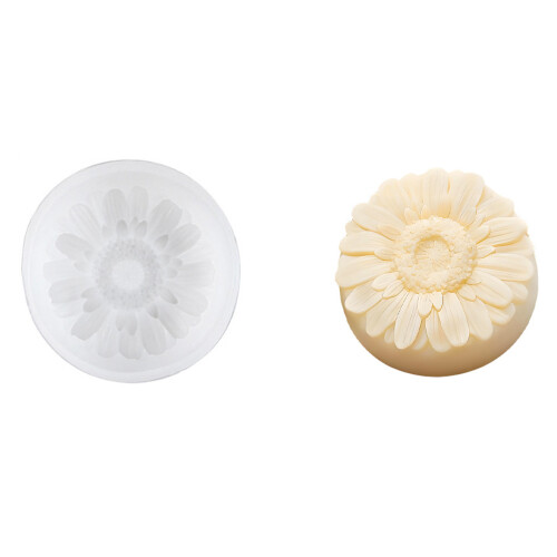 Heat Resistant Sunflower/Leaf Shaped Silicone Mold-sunflower.