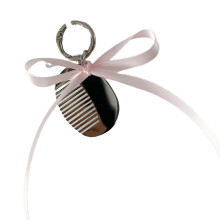 Stylish Bowknot Comb Pendant Keychain for Travel-Pink