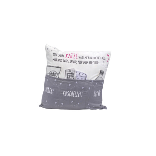 Hergo Sofahelden Sofakissen 43 x 43 cm Katzenfreunde-Kissen