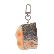 Porte-clés en PVC pour viande de poisson, couleur vibrante et
