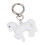 Sturdy Lightweight Horse Keychain Acrylic Construction-White 1