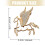 Broche en forme d'animal avec insigne de cheval volant,-Argent 3