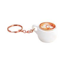 Unieke harssleutelhanger in de vorm van een koffiemok met-2