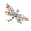 Broche libellules fabriquée à la main pour des tenues-Or 1