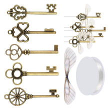 Pack of 50 Antique Bronze Dragonflies Key Charm Alloy Pendants