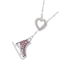 Fashion Candy Tinten Schaatsenketting met-paarse diamant1