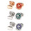 Men's Elegant Openwork Pattern Cufflinks Crafted from-Green 2