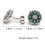 Men's Elegant Openwork Pattern Cufflinks Crafted from-Green 4