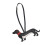 PU Leather Craftsmanship Dog Shaped Keyring For Keys-Black 1