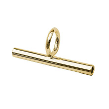 User Friendly Packaged Silver Brooch to Pendant-Gold 15mm