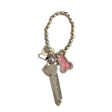 Breloque polyvalente pour porte-clés ou pendentif avec-Argent