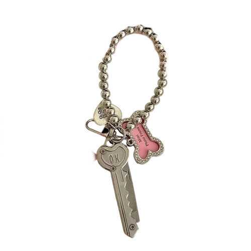 Breloque polyvalente pour porte-clés ou pendentif avec-Argent