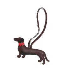 Porte-clés en forme de chien doux au toucher, accessoire de-Café