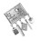 Versatile Compass Design Alloy Pin Suitable for Fashion-Silver 1