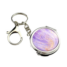 Petit miroir de courtoisie à la mode, porte-clés, fixation-UN