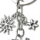 Skiing And Skating Inspired Keychain Featuring Snowflake And Ice 4