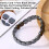 Unique Square Hematite Magnetic Stone Bracelet Elastic Band-A 7