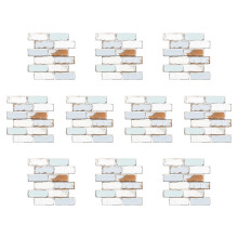 Papier peint en céramique marbre coloré 3D, 10 pièces,-148