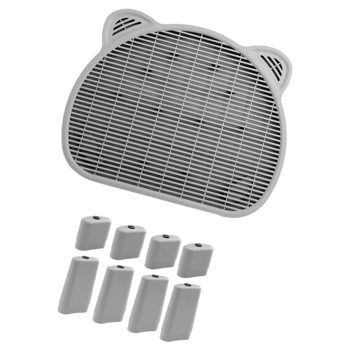 Effektive Katzentoilette-Matte, einfache Auffangmatte,-Grau