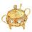 Glass Condiment Jar With Sturdy Iron Base Seasoning Container 1