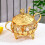 Glass Condiment Jar With Sturdy Iron Base Seasoning Container 2