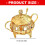 Glass Condiment Jar With Sturdy Iron Base Seasoning Container 3