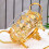 Glass Condiment Jar With Sturdy Iron Base Seasoning Container 5
