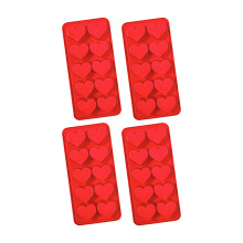Kitchen Essential Heart Silicone Molds Perfect For-Red