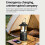 Aluminum Camping Lantern Combining Emergency Power-brown 7